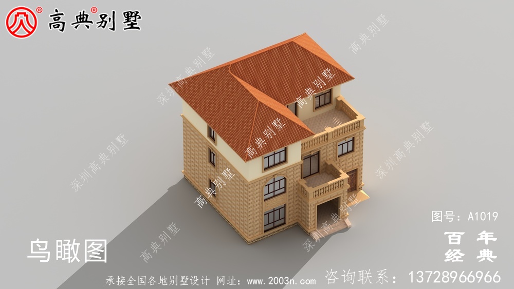 带车库的三层乡村别墅设计图是最新设计,风格新颖。