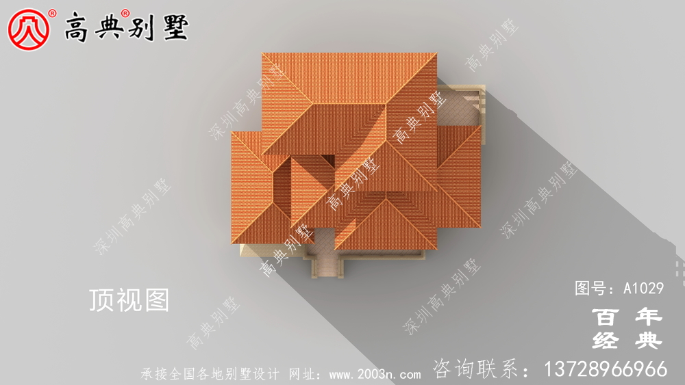 暖色系欧式三层住宅设计图纸,推荐用于新农村建筑设计