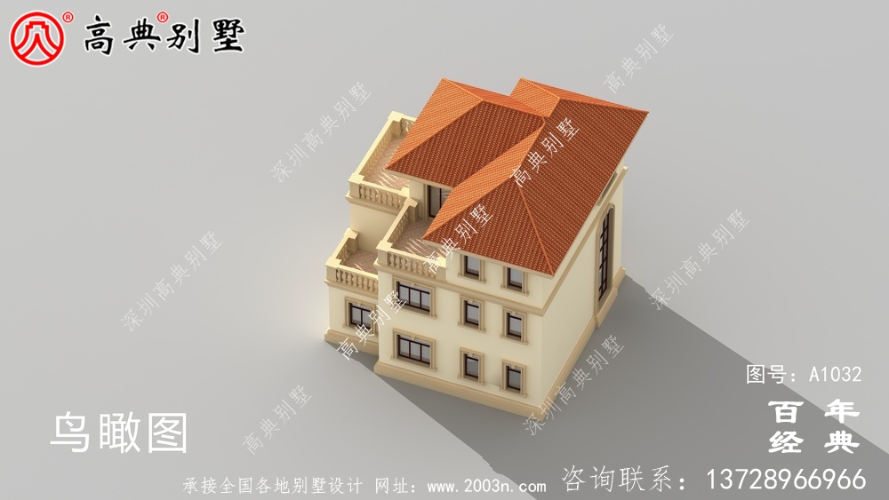 建欧三层别墅的设计图和效果图,复式设计带露台和车库