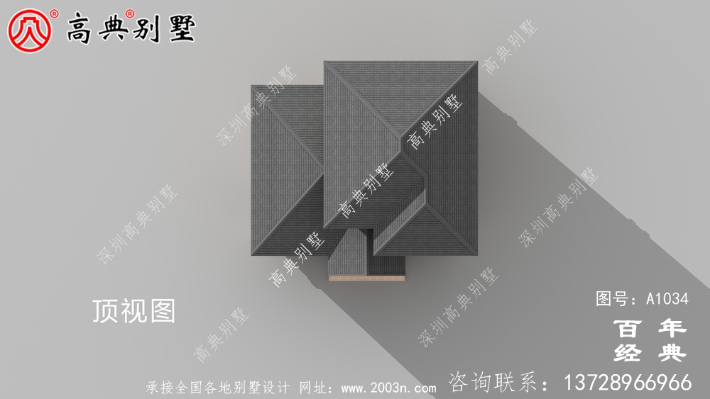简欧三层别墅设计效果图,占地面积137平方米,外型豪华大气