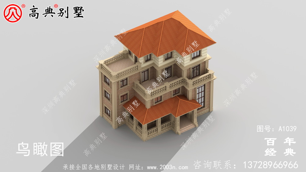 四層自營住宅設計圖紙設計照片，復式農村別墅，廚房獨立清潔衛生