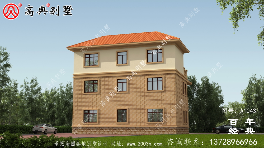 简欧风格148平方米三层房子设计图,复式设计户型极好