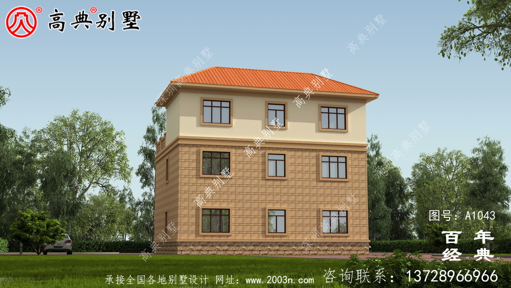 简欧风格148平方米三层房子设计图,复式设计户型极好