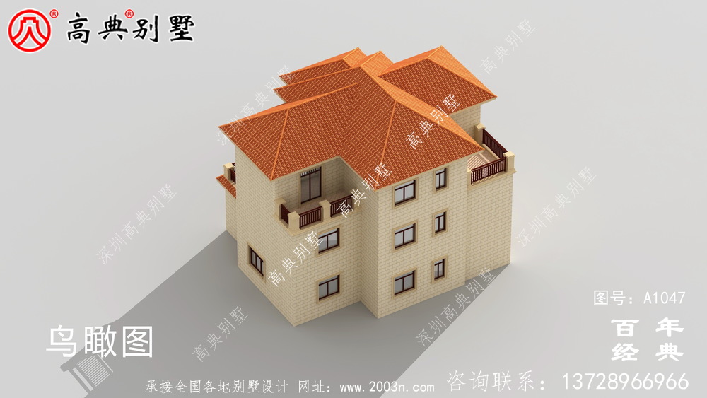 村三层别墅设计图纸,带新型建筑材料(含设计效果图)