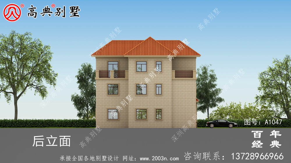 村三层别墅设计图纸,带新型建筑材料(含设计效果图)