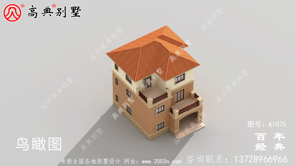 欧式大型三层农村住宅设计图纸,推荐欧式住宅图纸
