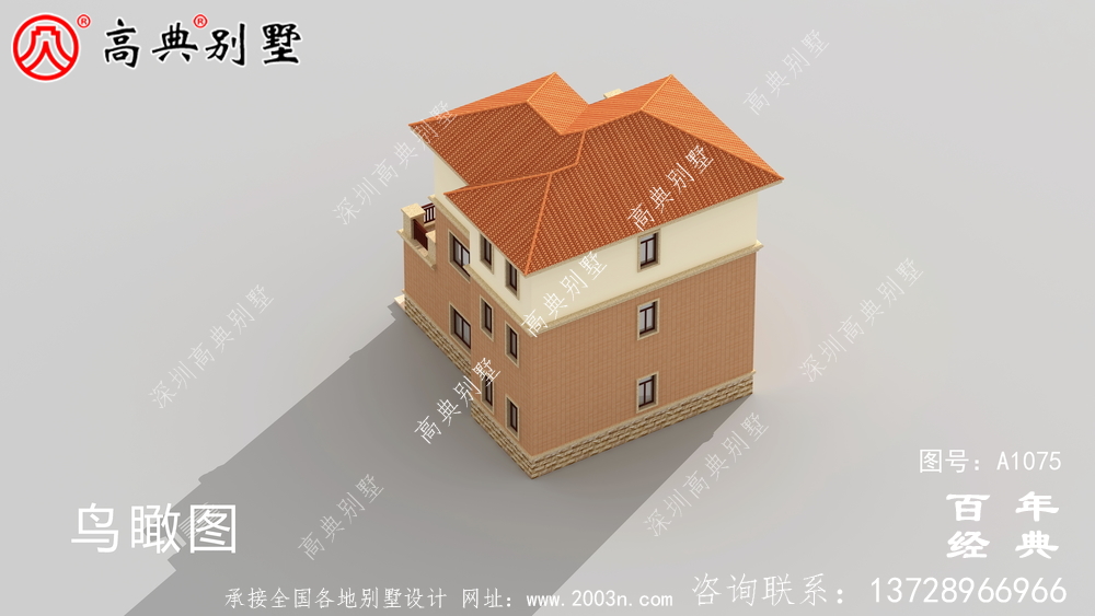 欧式大型三层农村住宅设计图纸,推荐欧式住宅图纸