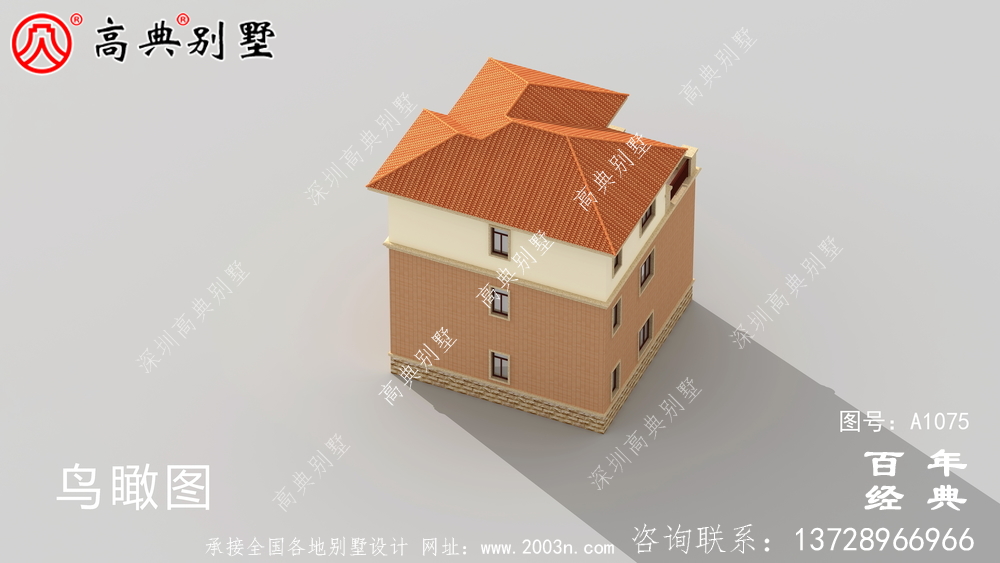 欧式大型三层农村住宅设计图纸,推荐欧式住宅图纸