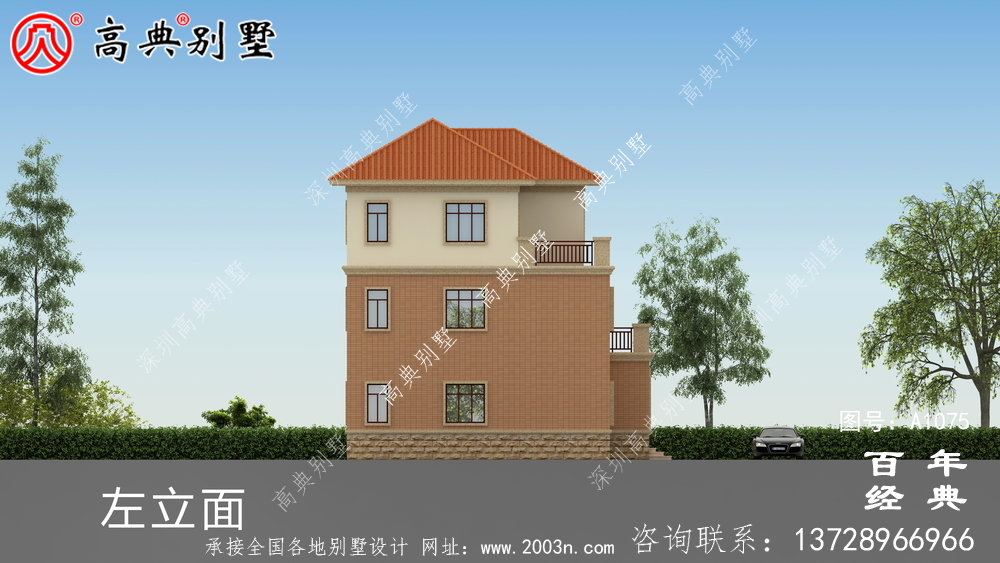 欧式大型三层农村住宅设计图纸,推荐欧式住宅图纸