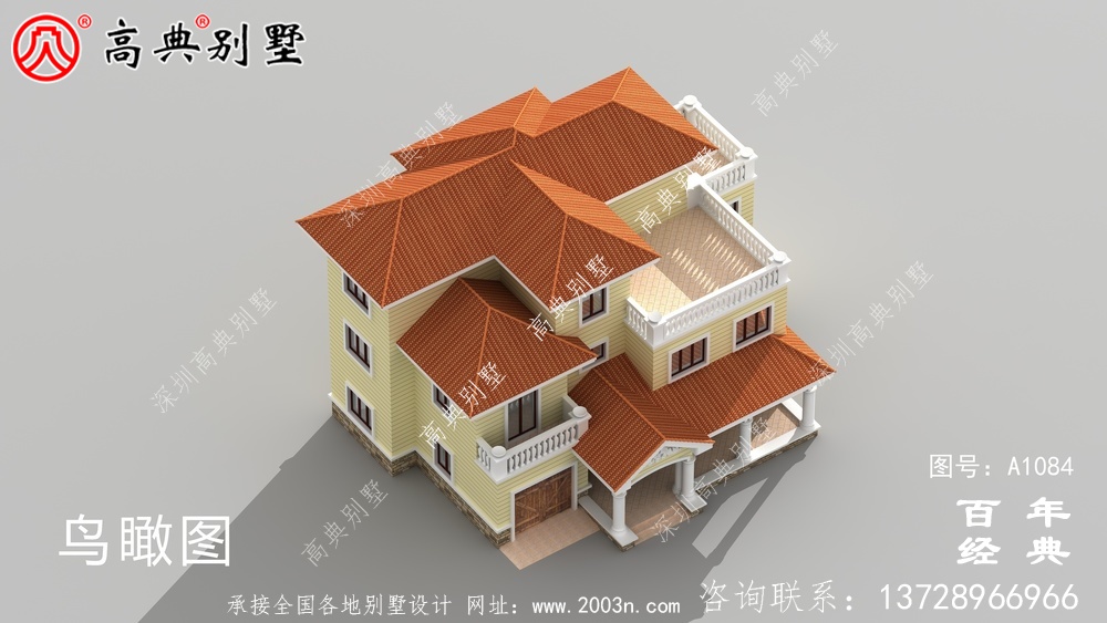 简欧三层住宅设计图,新农村自建推荐图