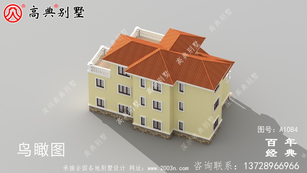 简欧三层住宅设计图,新农村自建推荐图