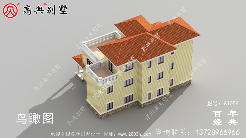 简欧三层住宅设计图,新农村自建推荐图