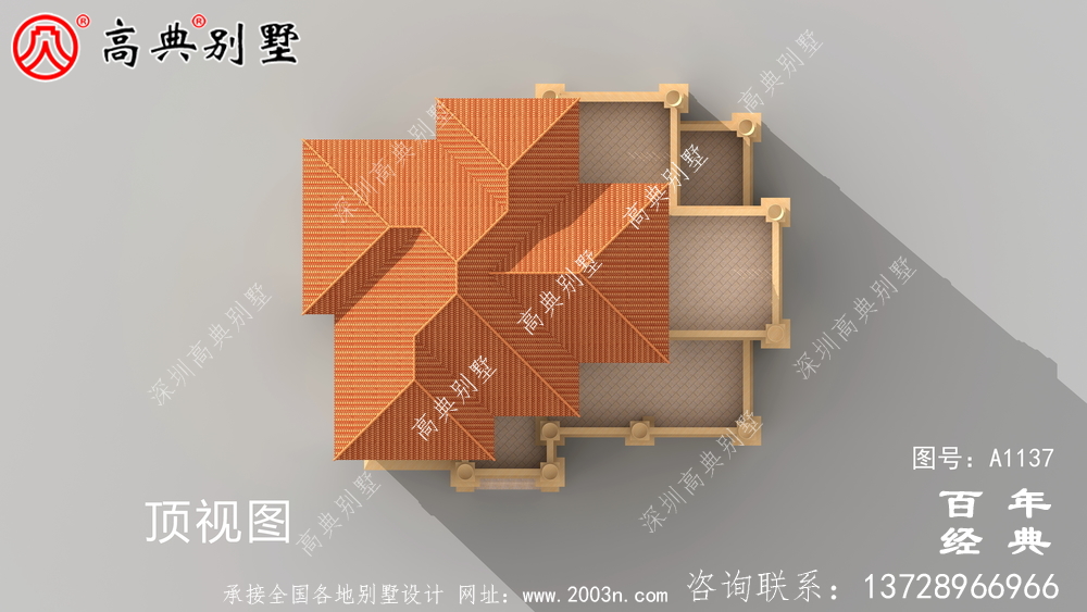 新农村四层别墅设计图纸和效果图,全套cad建筑图纸
