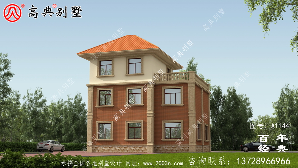 30万预算三层别墅设计图纸及效果图,推荐新农村自建