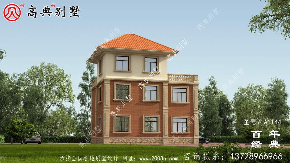 30万预算三层别墅设计图纸及效果图,推荐新农村自建