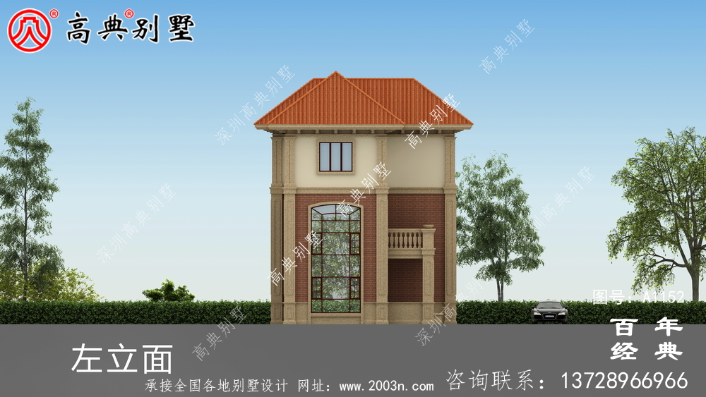 最新欧式三层别墅设计纸带效果图,高档私人别墅设计平面图