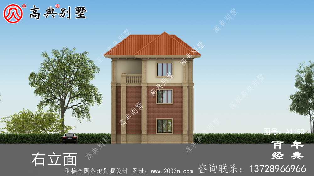 最新欧式三层别墅设计纸带效果图,高档私人别墅设计平面图