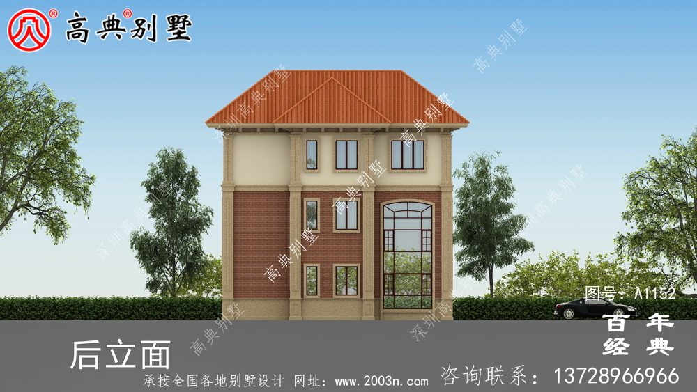 最新欧式三层别墅设计纸带效果图,高档私人别墅设计平面图