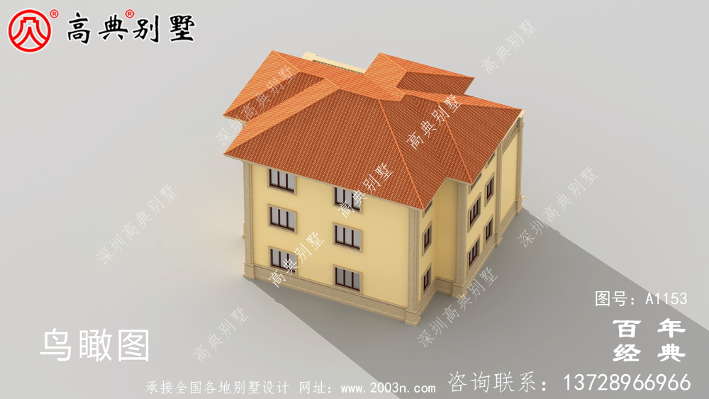 207平方米别墅设计图纸(含效果图),农村别墅方案选择