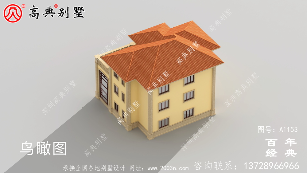 207平方米别墅设计图纸(含效果图),农村别墅方案选择