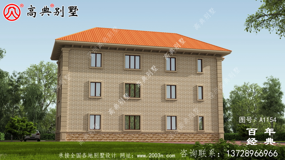 243平方米欧式三层别墅设计图纸,效果图一套cad施工图