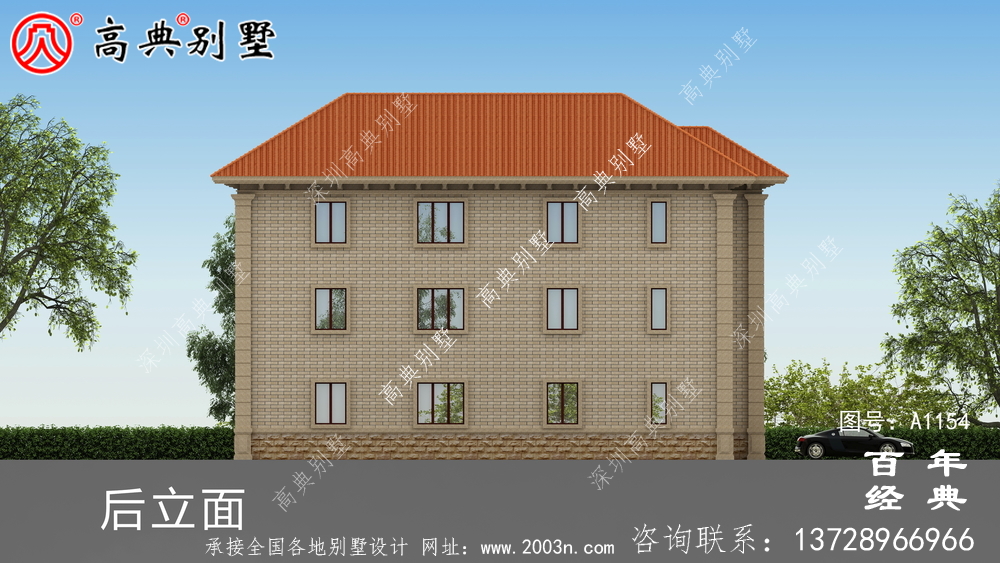243平方米欧式三层别墅设计图纸,效果图一套cad施工图