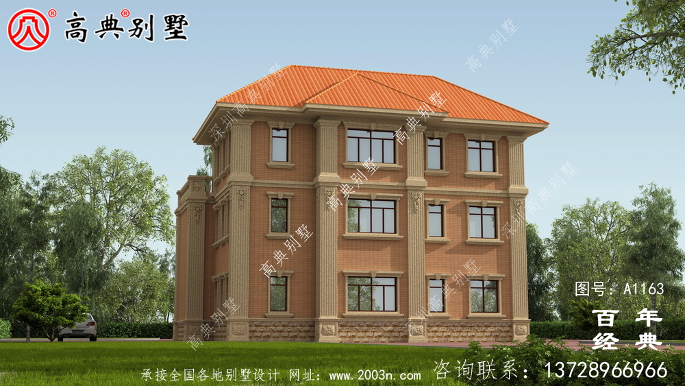 三楼欧式别墅设计图,别墅设计方案(含效果图)