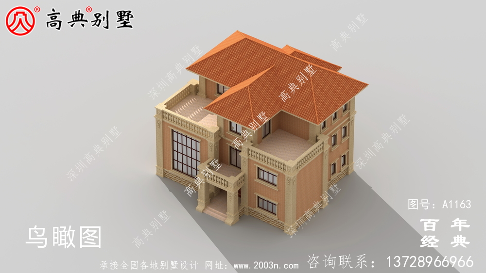 三楼欧式别墅设计图,别墅设计方案(含效果图)