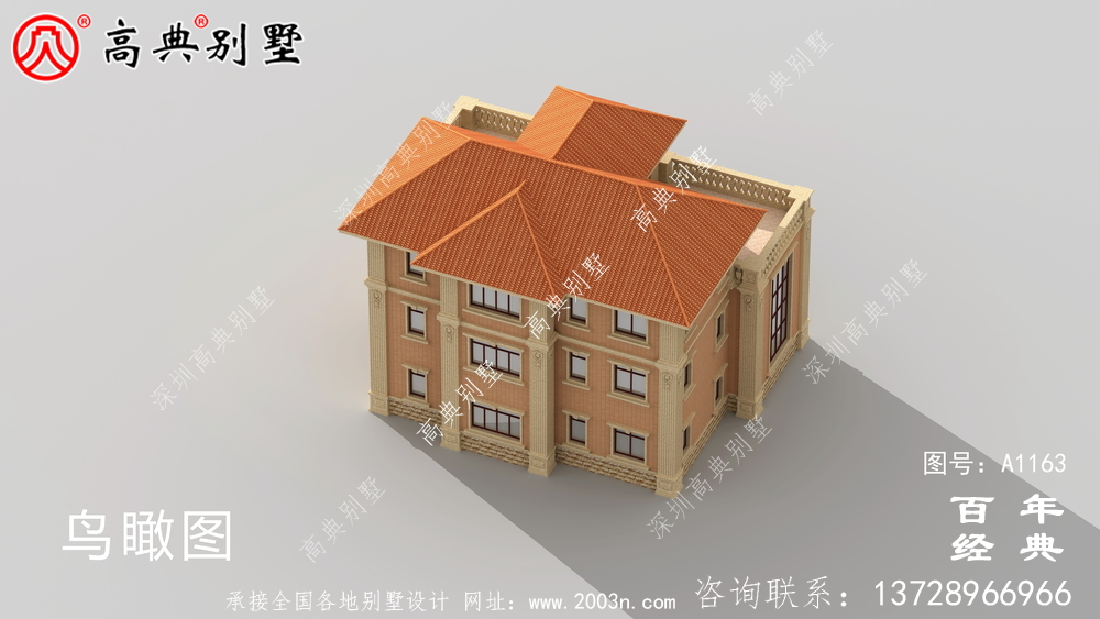 三楼欧式别墅设计图,别墅设计方案(含效果图)