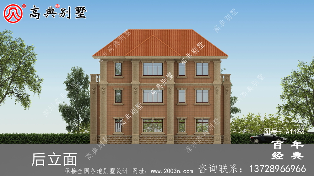 三楼欧式别墅设计图,别墅设计方案(含效果图)