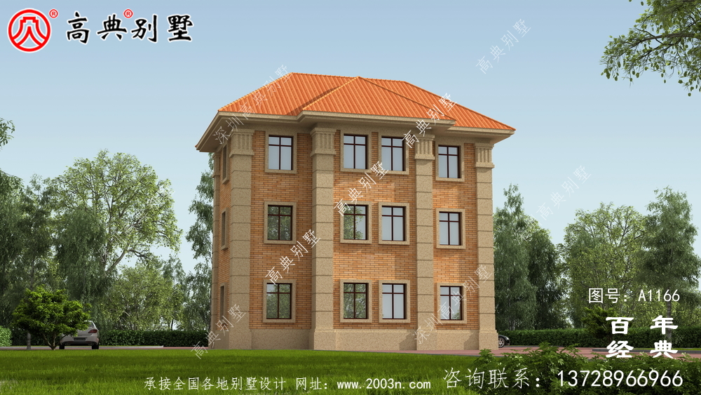 三层新农村住宅设计图纸(包括效果图)和别墅设计图纸