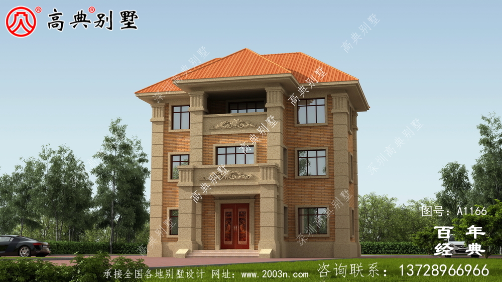 三层新农村住宅设计图纸(包括效果图)和别墅设计图纸