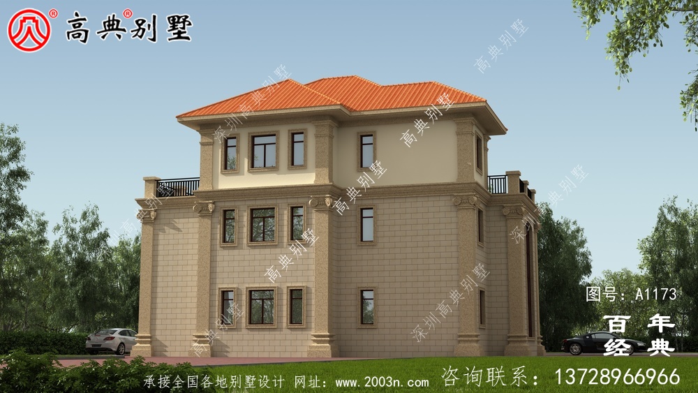 183平简欧别墅设计图纸(含效果图),新农村住宅设计方案获选
