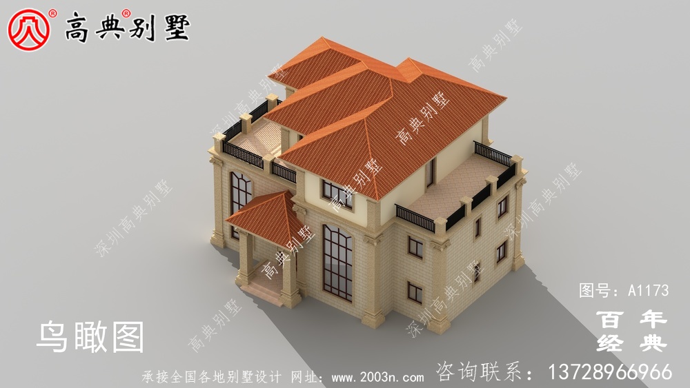 183平简欧别墅设计图纸(含效果图),新农村住宅设计方案获选
