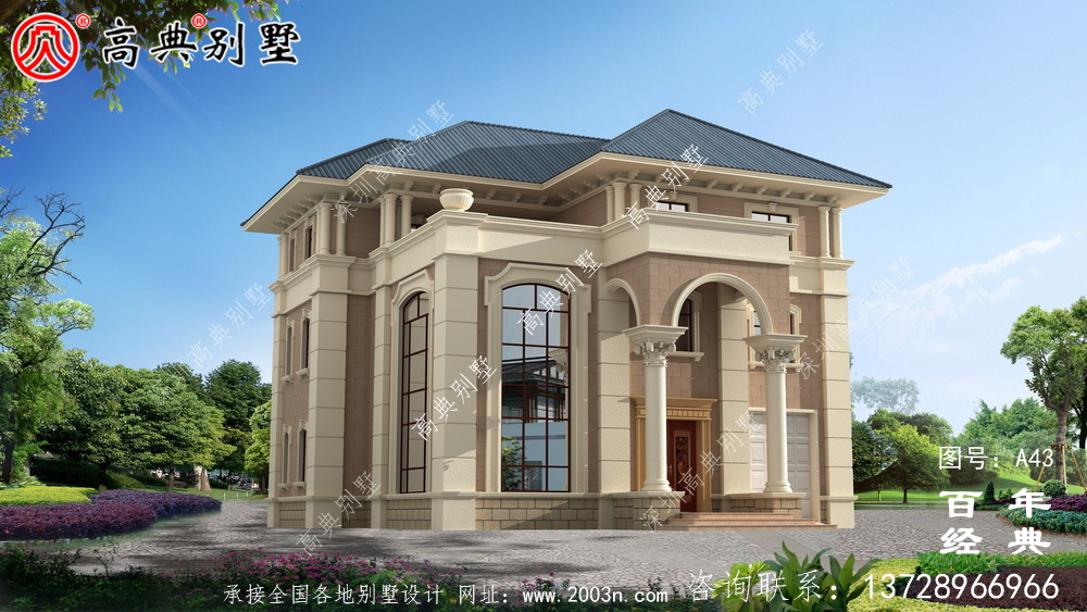 新农村建设三层带阳台小别墅设计图纸 乡村三层建造房屋设计图 新农村建设三层带阳台小别墅设计图纸 乡村三层建造房屋设计图