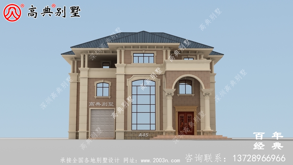 农村欧式三层别墅设计图 三层农村建筑师设计图
