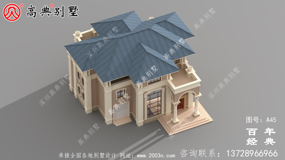 农村欧式三层别墅设计图 三层农村建筑师设计图