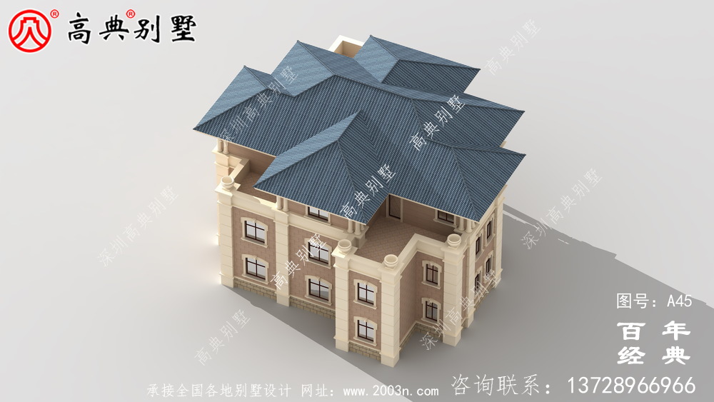农村欧式三层别墅设计图 三层农村建筑师设计图