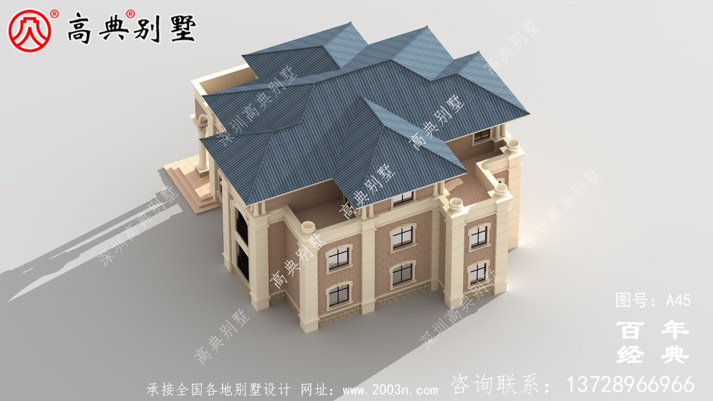 农村欧式三层别墅设计图 三层农村建筑师设计图