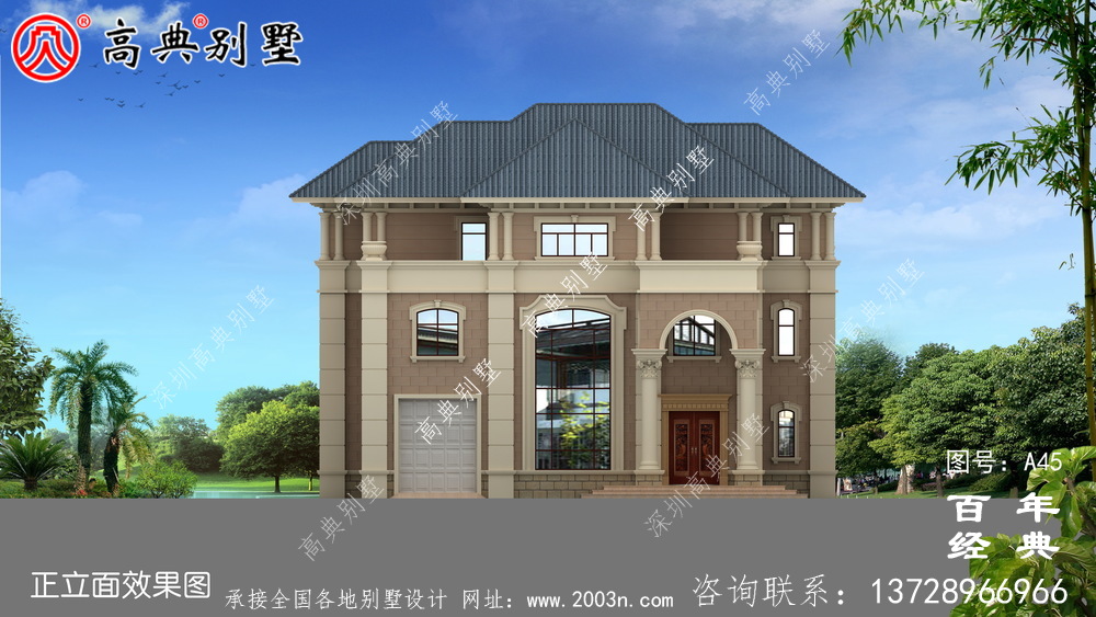 农村欧式三层别墅设计图 三层农村建筑师设计图