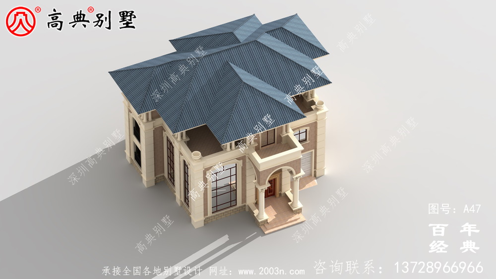 新农村三楼带露台的小别墅设计图 农村三楼设计图