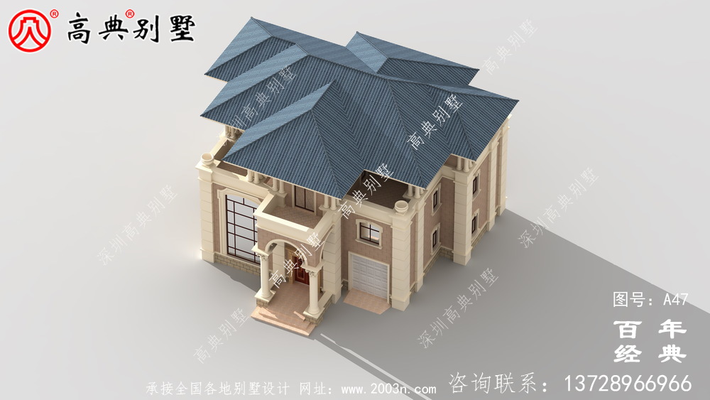 新农村三楼带露台的小别墅设计图 农村三楼设计图