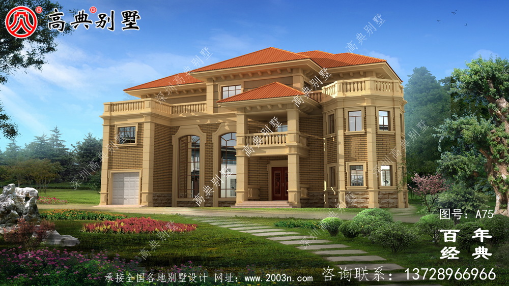 三层奢华欧式别墅外型设计效果图及施工图纸_三层别墅设计图纸 三层奢华欧式别墅外型设计效果图及施工图纸_三层别墅设计图纸