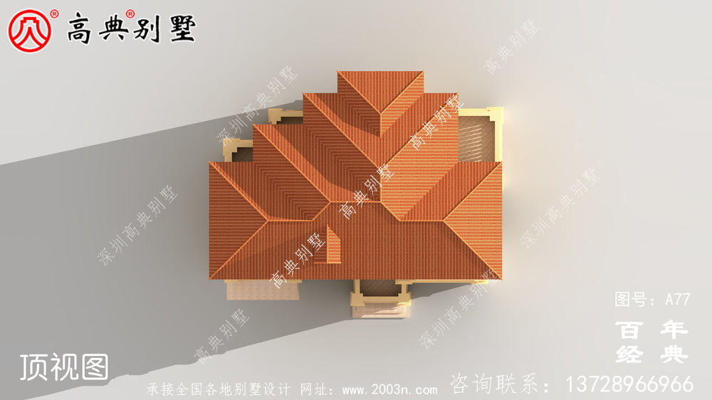 美丽的三层乡村别墅设计图纸_乡村小别墅设计图纸