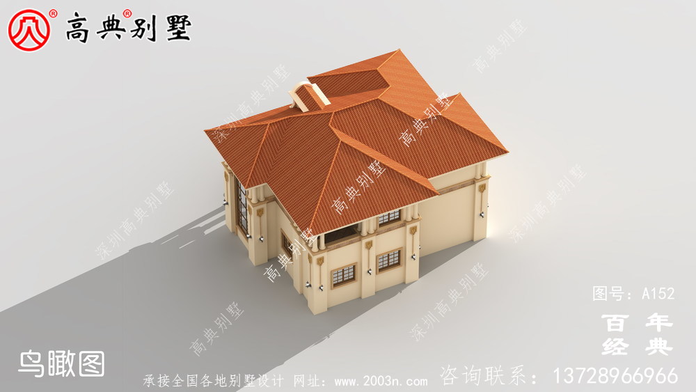 新农村建设两层带阳台小别墅设计图纸_乡村自建房设计图