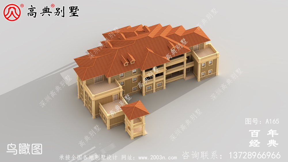 豪华大气的三层独栋小别墅设计图纸及效果图 房屋设计图