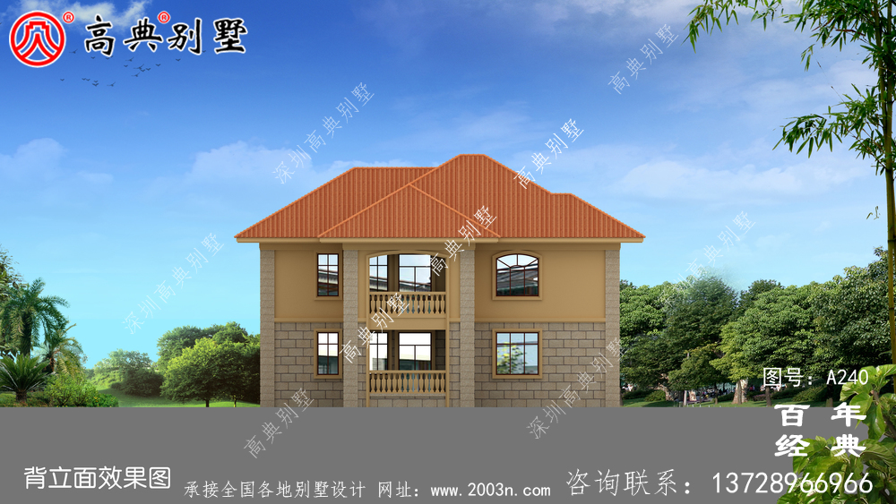 新農(nóng)村建設(shè)二層帶陽(yáng)臺(tái)私宅設(shè)計(jì)圖_二層農(nóng)村自建別墅設(shè)計(jì)方案