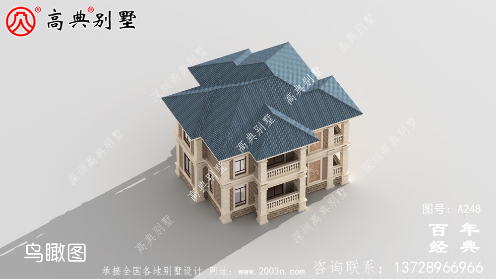 新農村實用二層帶車庫小別墅設計圖紙_農村房屋設計圖紙