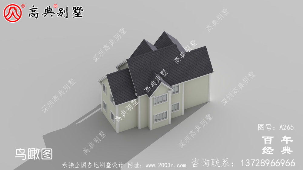 经典乡村两层小别墅设计图纸及施工图 两层别墅设计图