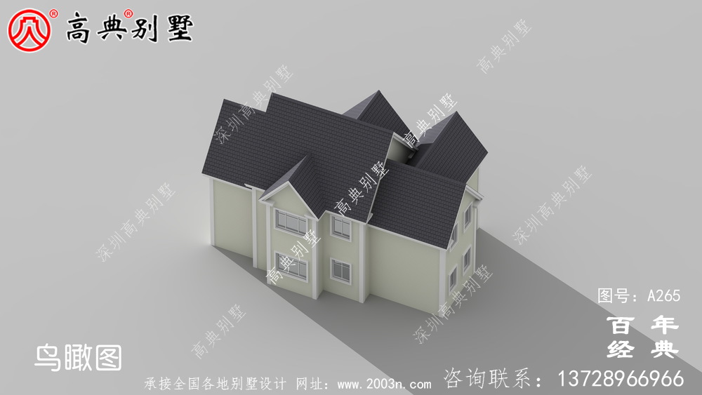 经典乡村两层小别墅设计图纸及施工图 两层别墅设计图
